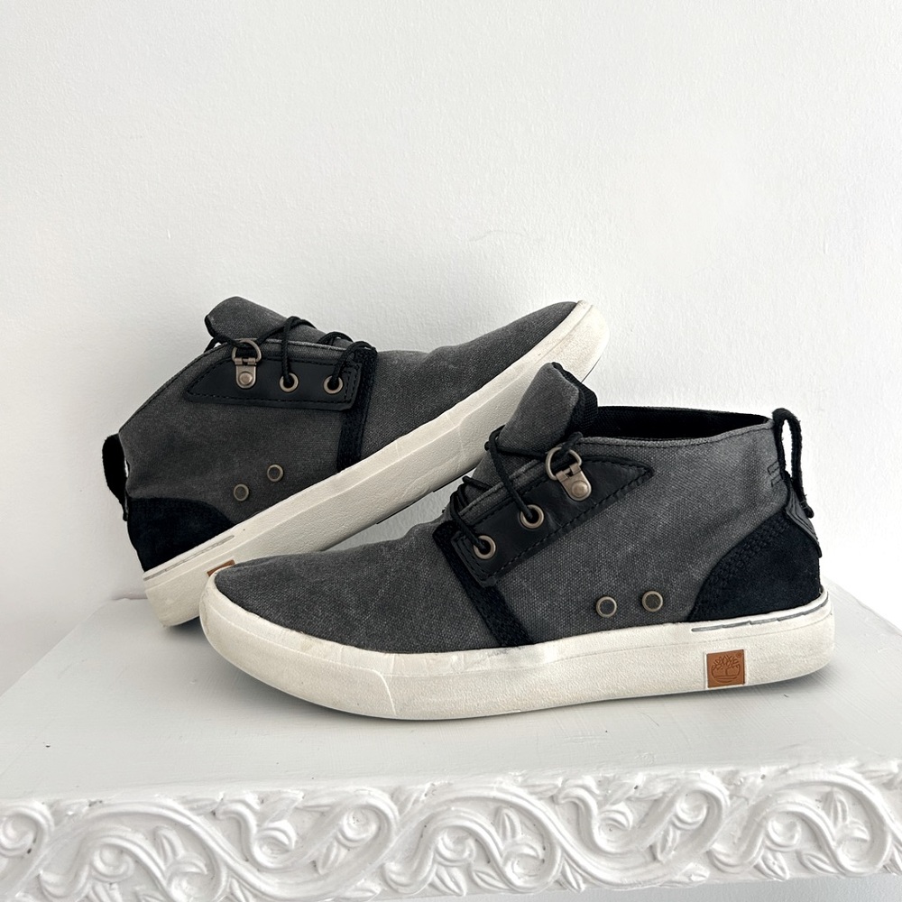 Timberland Black and Gray Chukka Boots